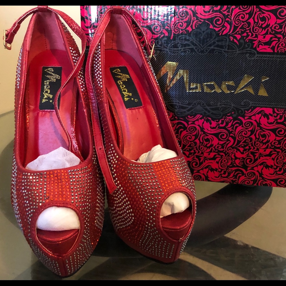Machi Women’s Open Toe High Heels Size 6